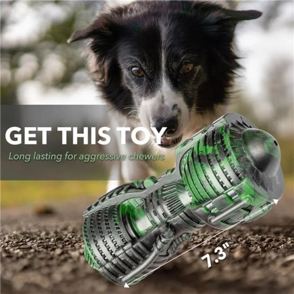 Squeaky Dog Toys for Aggressive Chewers Indestructible Durable Tough Big Dogs